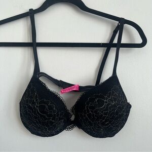 La Senza Lace Black Gold Push Up Bra 34C